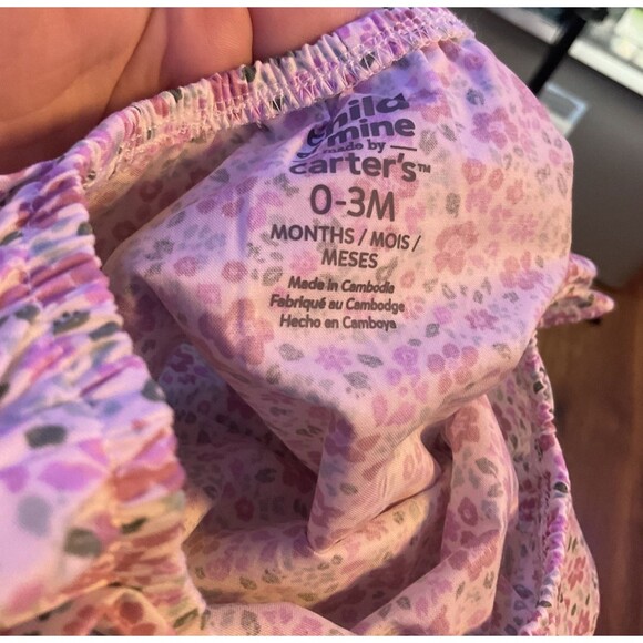 child of mine 2 piece set pink sleeveless 0-3 months nwt baby girls - Picture 3 of 5